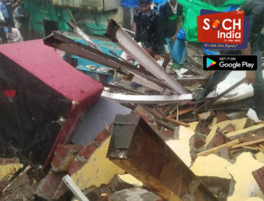 मालाडमध्ये चाळीचा भाग कोसळला; ५ ते ६ जण जखमी