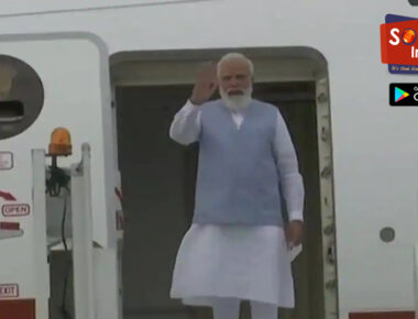 PM Modi arrives home, greeted with dhols, nagadas after ‘historic’ US visit