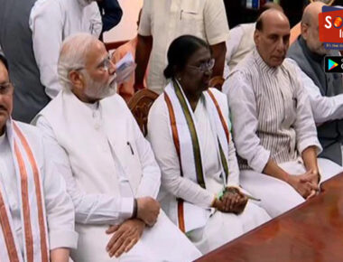 मोदी-शाह समेत 8 बड़े दिग्गज बने प्रस्तावक, BJD और YSR के कई नेता रहे मौजूद