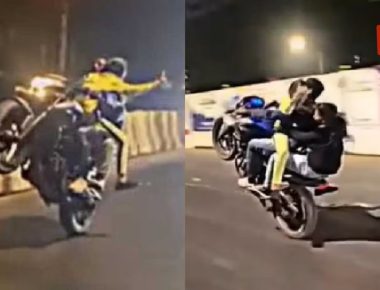 तो तरुण अखेर सापडला! बाईकवर दोन मुलींना घेऊन जीवघेणा स्टंट… Video व्हायरल झाल्यानंतर मुंबई पोलिसांची कारवाई