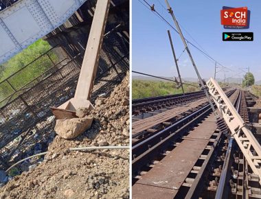 चक्रीवादळाचा फटका पश्चिम रेल्वेला; वादळी वाऱ्यामुळं पोल पडले, मुंबईकडे जाणारी वाहतूक विस्कळीत